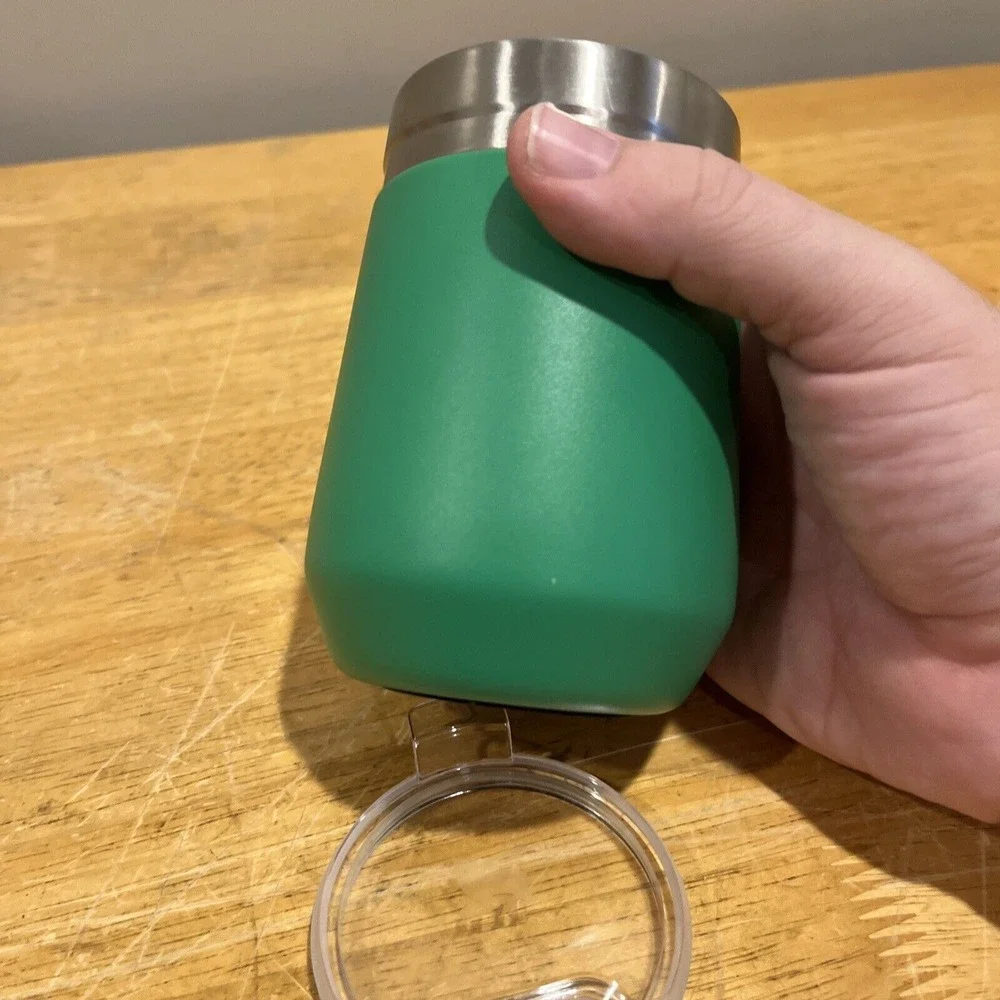 Stanley Cup 10 oz Green Stainless Steel Everyday‎ Go Tumbler Wine Coffee